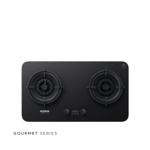 Gourmet Kompor Gas Tanam 70cm 2 Burner Mix Brass (Black)