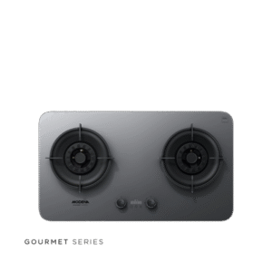 Gourmet Kompor Gas Tanam 70cm 2 Burner Mix Brass (Gold)