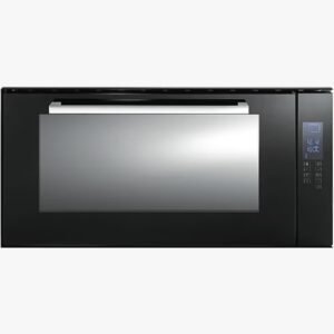 90cm Built-in Maxi Full Gas Oven, Black Glass
