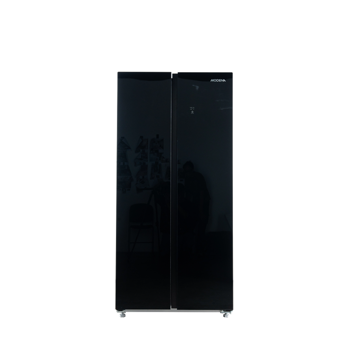 Kulkas Kaca Hitam Side By Side 467L PowerHub™ Inverter