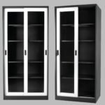 Uno Lemari Besi Pintu Kaca Geser (Sliding)