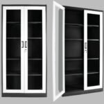 Uno Lemari Besi Pintu Kaca Ayun (Swing)