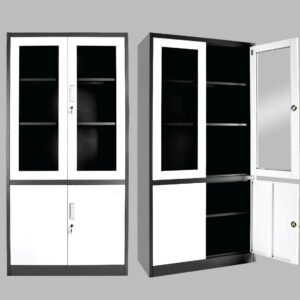 Uno Lemari Besi Kaca Kombinasi